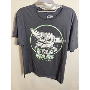 Disney Star Wars T Shirt Large  Baby Yoda THIS IS‎ THE WAY. grogu